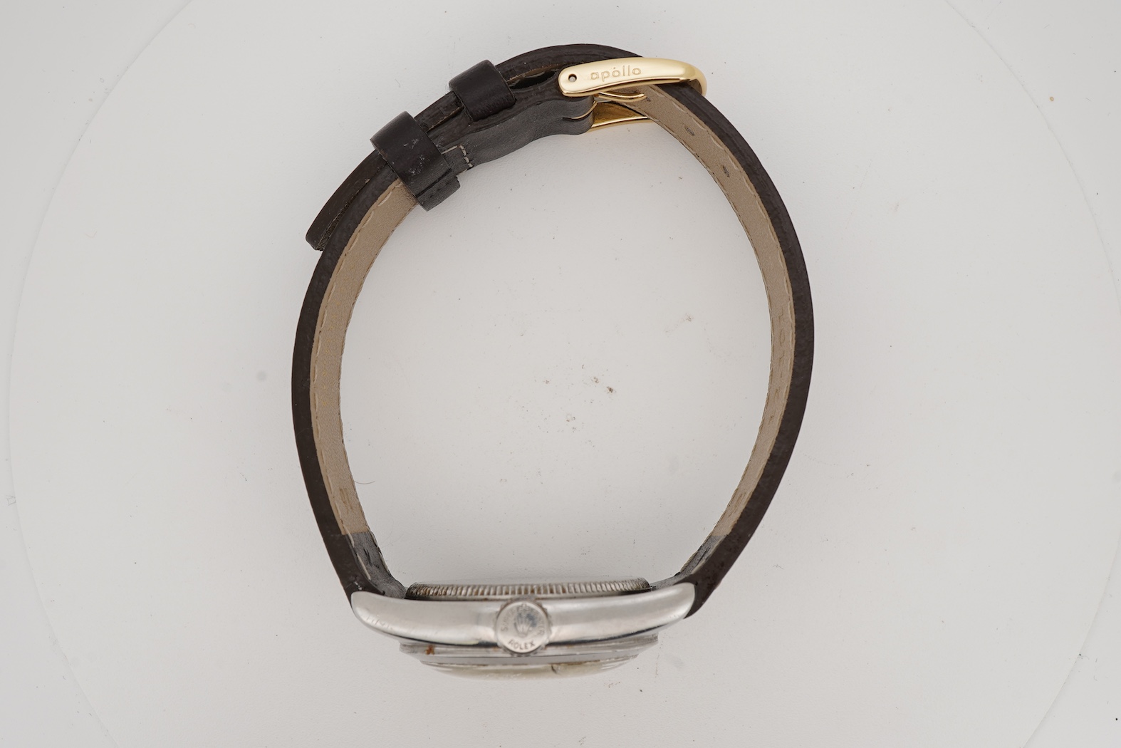 A gentleman's 1950's stainless steel Rolex Oyster Speedking Precision manual wind wrist watch